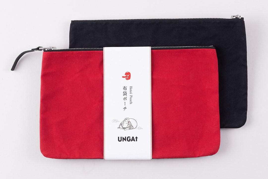 赤楽布袋香合　M８８１ UNGAPLUS（うんがぷらす）：布袋ポーチL