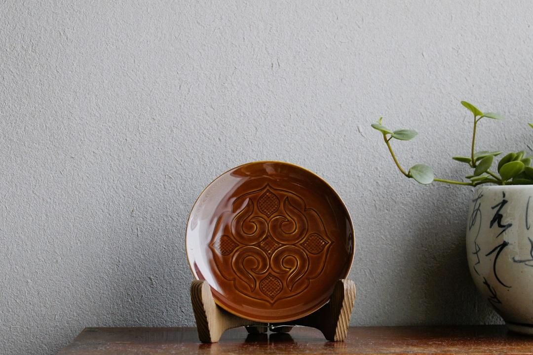 AINU x Arita Porcelain Cast Plate, Ameyu Glaze, 5-inch (Masaki Saito) image 3