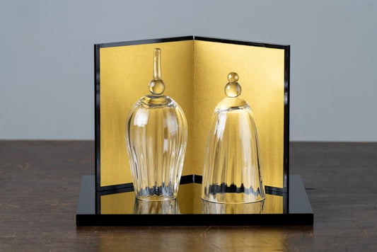 Otaru Glass Hina Dolls / Standing Glass "Hina" (Miyabi)