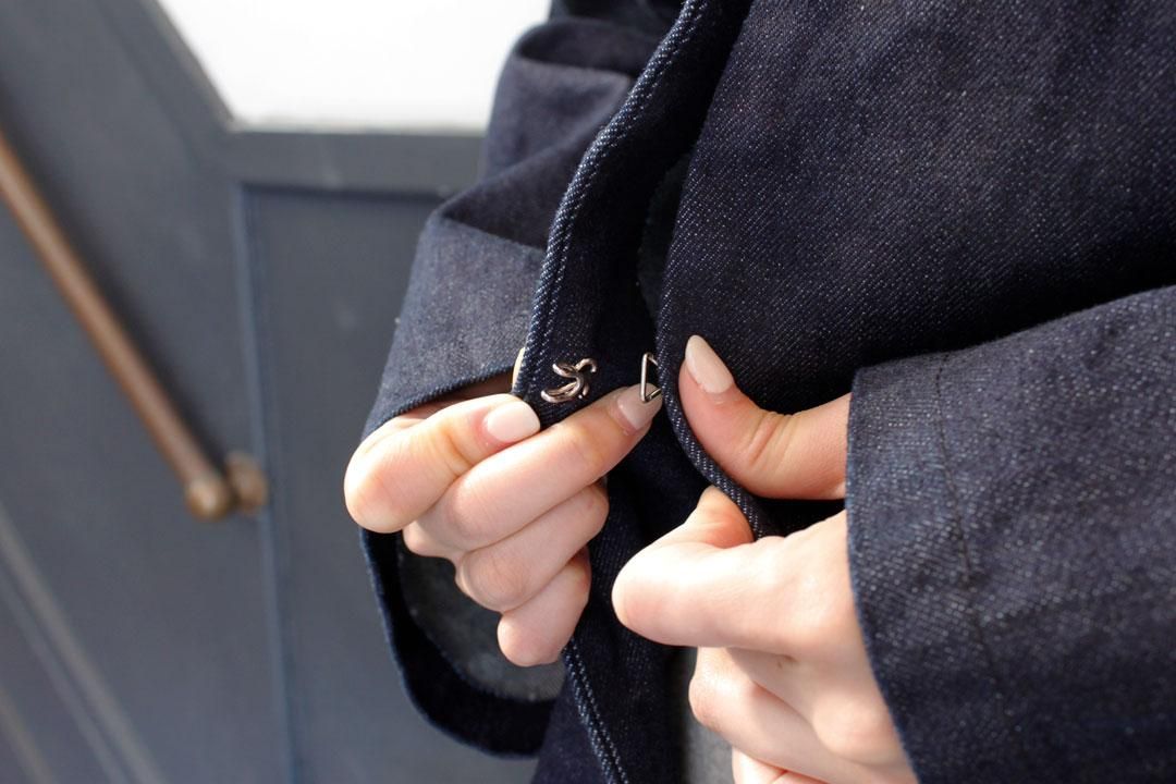 NAKASHI 牛仔夾克（縫線海軍藍） image 3