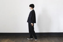 NAKASHI 牛仔圍裙背心（白色縫線） thumb 9