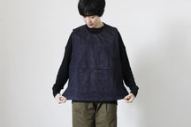 NAKASHI denim apron vest (navy stitching) thumb 1