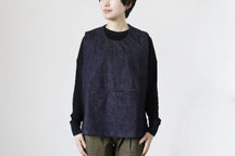 NAKASHI denim apron vest (navy stitching) thumb 2