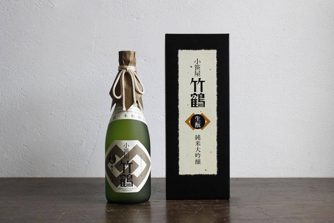 醸造年度2013 醸造後熟成12年小笹屋 竹鶴 生酛山廃純米原酒　番外編２５ＢＹ 小笹屋竹鶴 「生もと純米原酒」R2BY 【木桶仕込・瓶貯蔵】1.8L | 幸せ