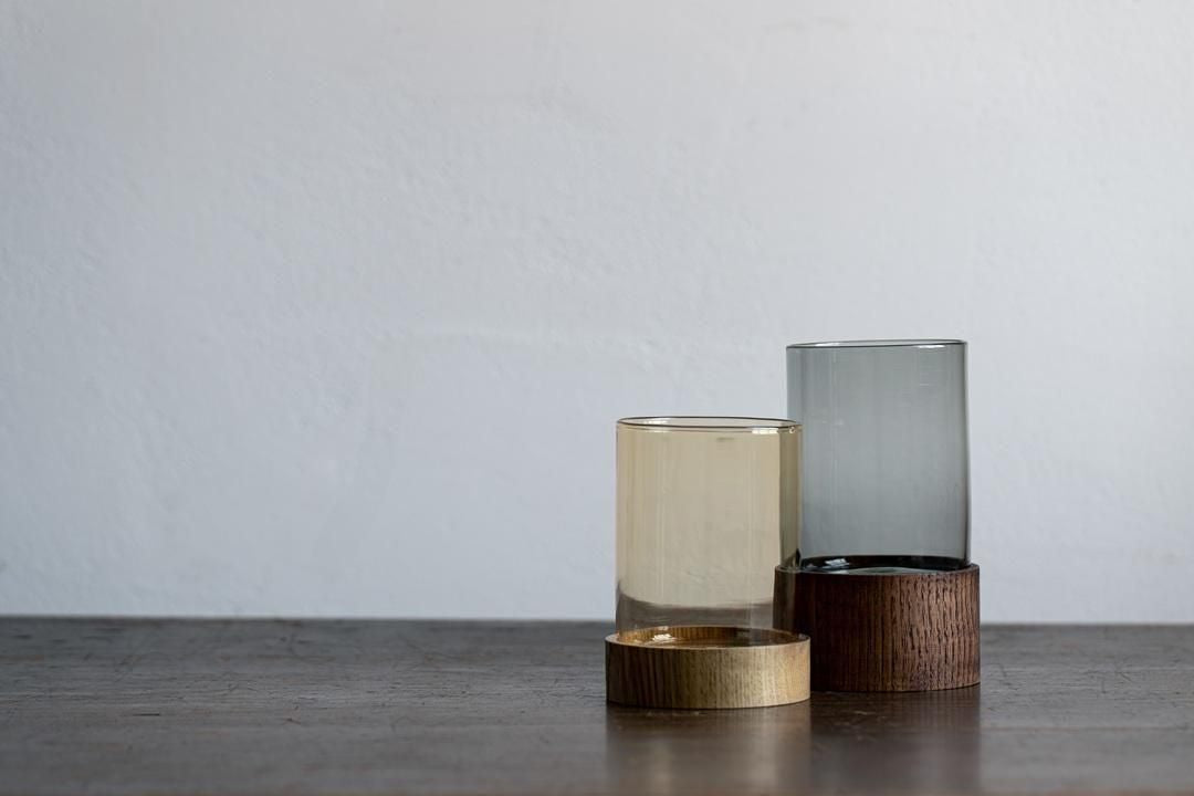 ITAYA SPIRIT - 玻璃和木質花瓶 image 1