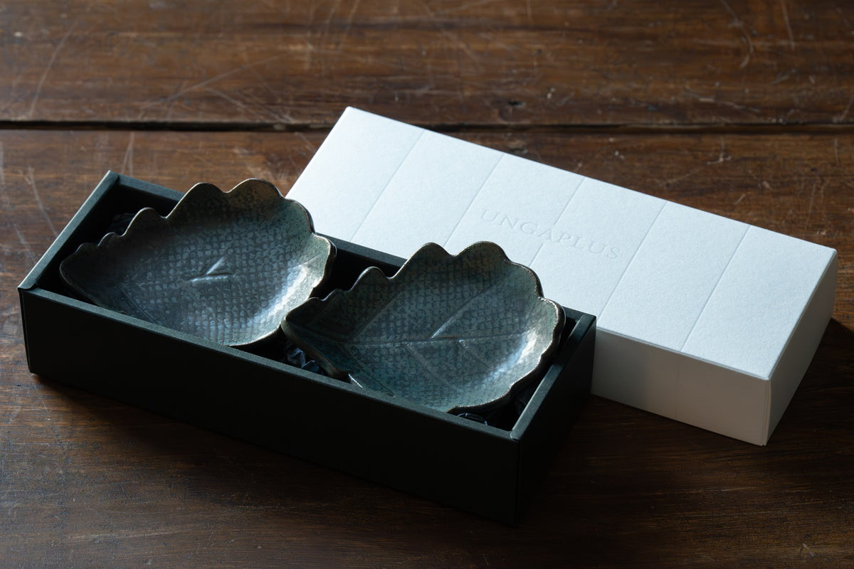 緑釉柏皿 2皿 image 3