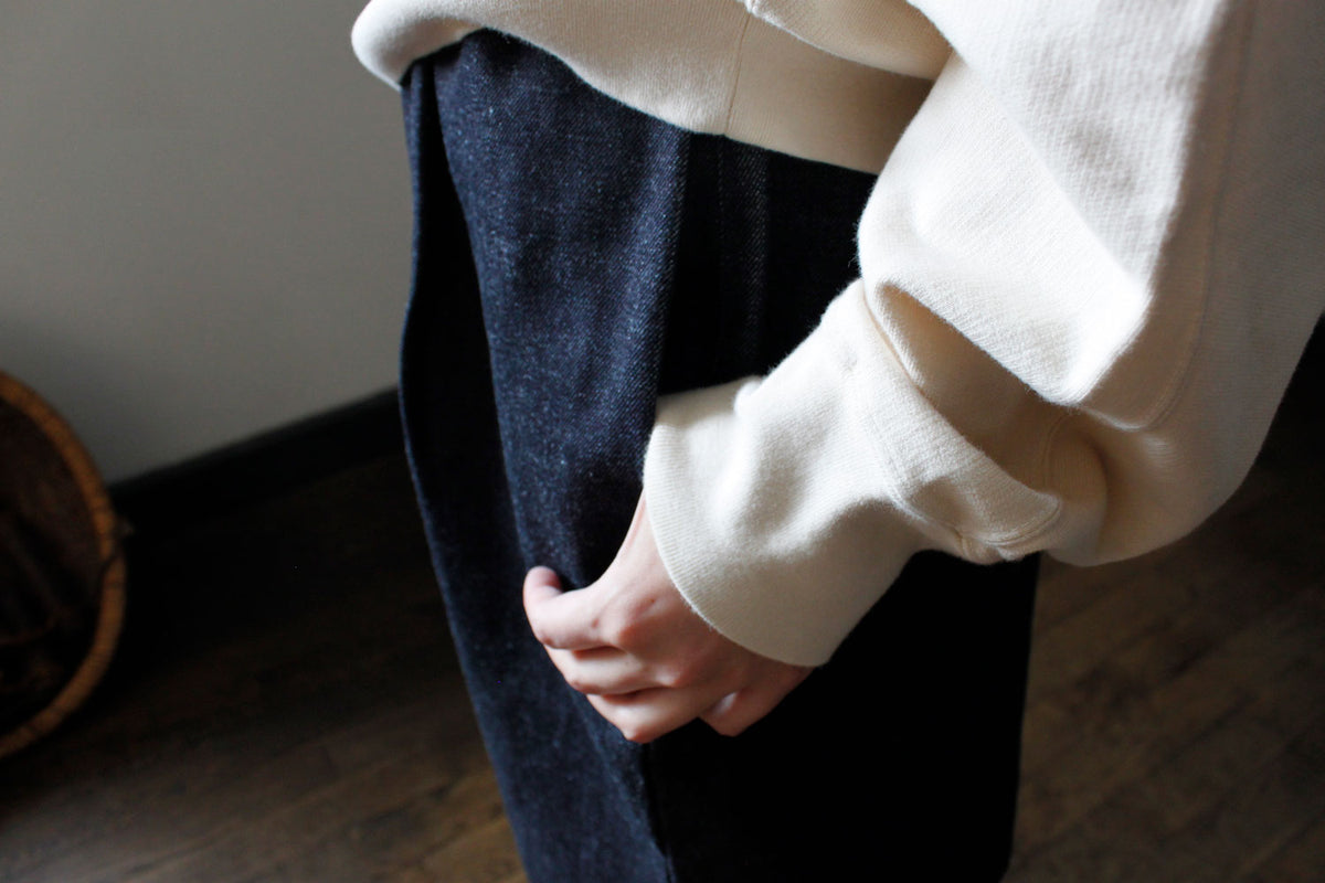 NAKASHI 牛仔半袢外套（白色縫線） image 5