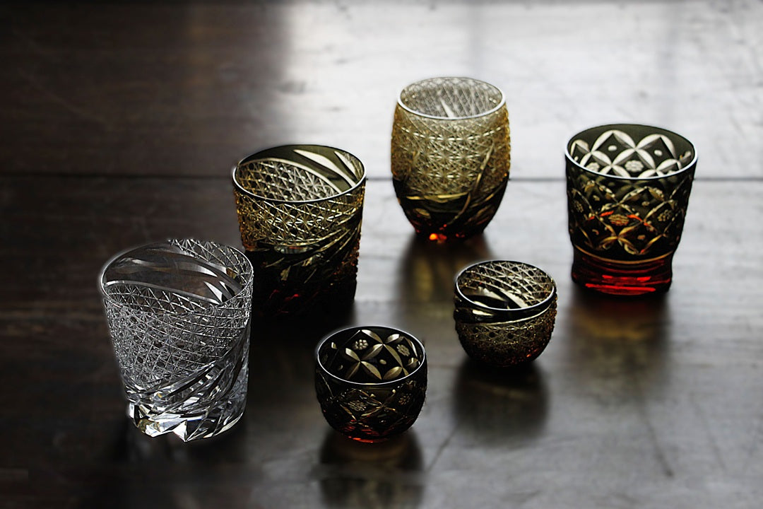 Fukagawa Glass Craft Miyabi Old Transparent image 5