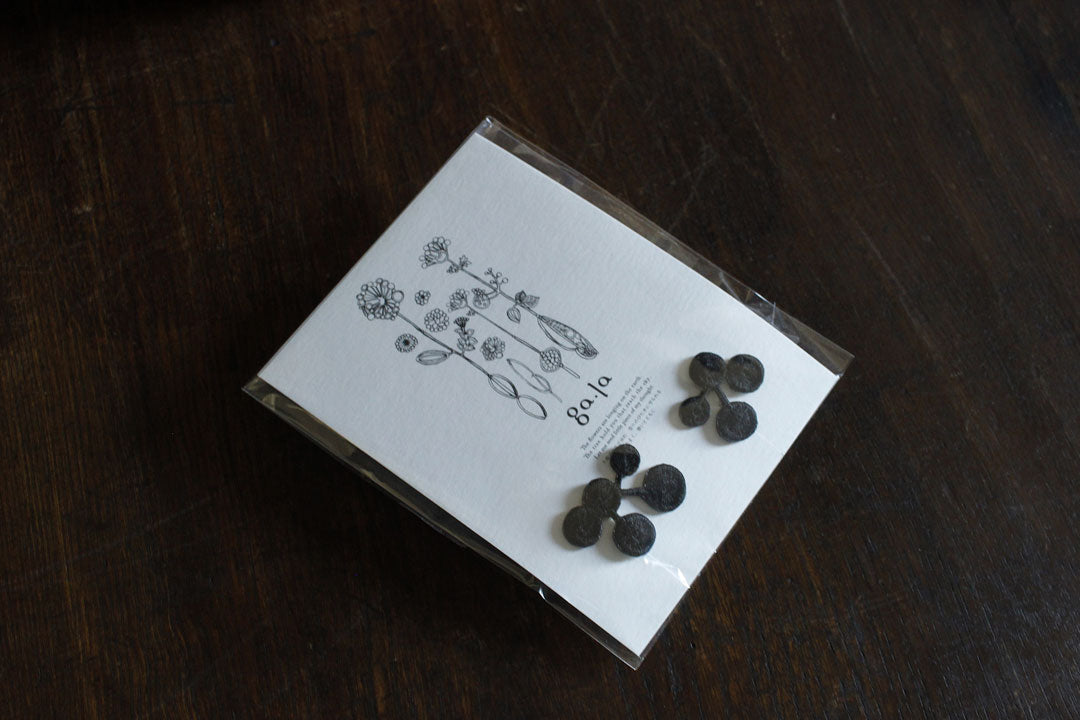ピアス　㉔ Gw ワンタッチピアス 約13×15mm ニッケルフリー（フープ・ニュアンス）G5 イヤリング・ノンホールピアス