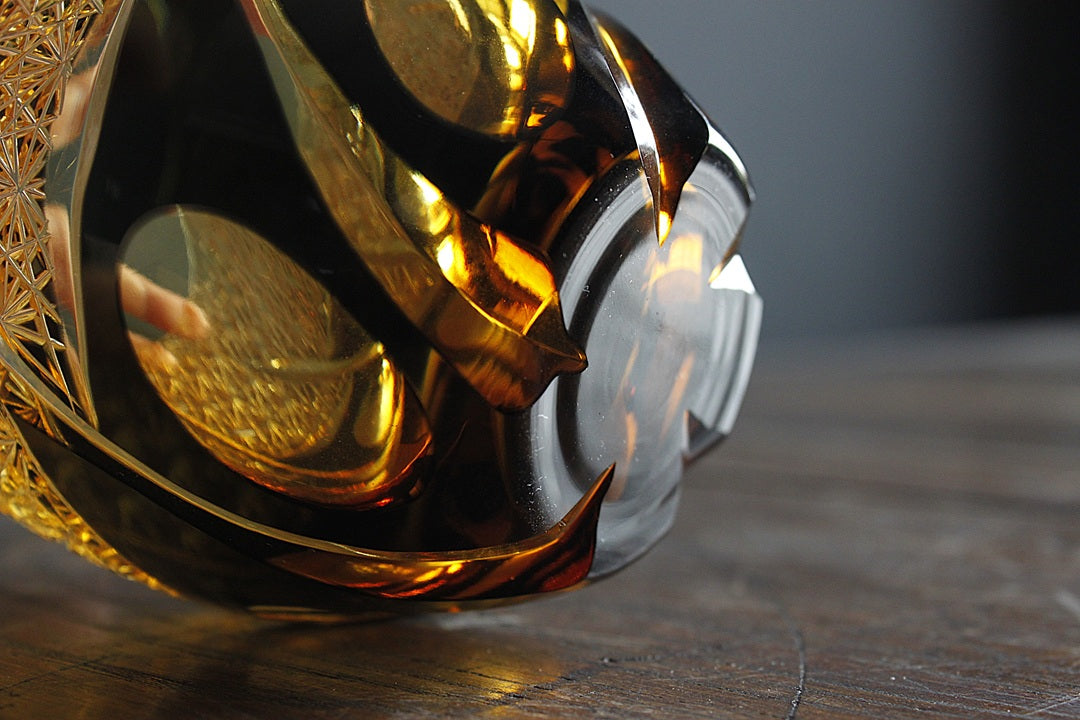 深川硝子工芸 漁火 タンブラー 黒琥珀 image 3