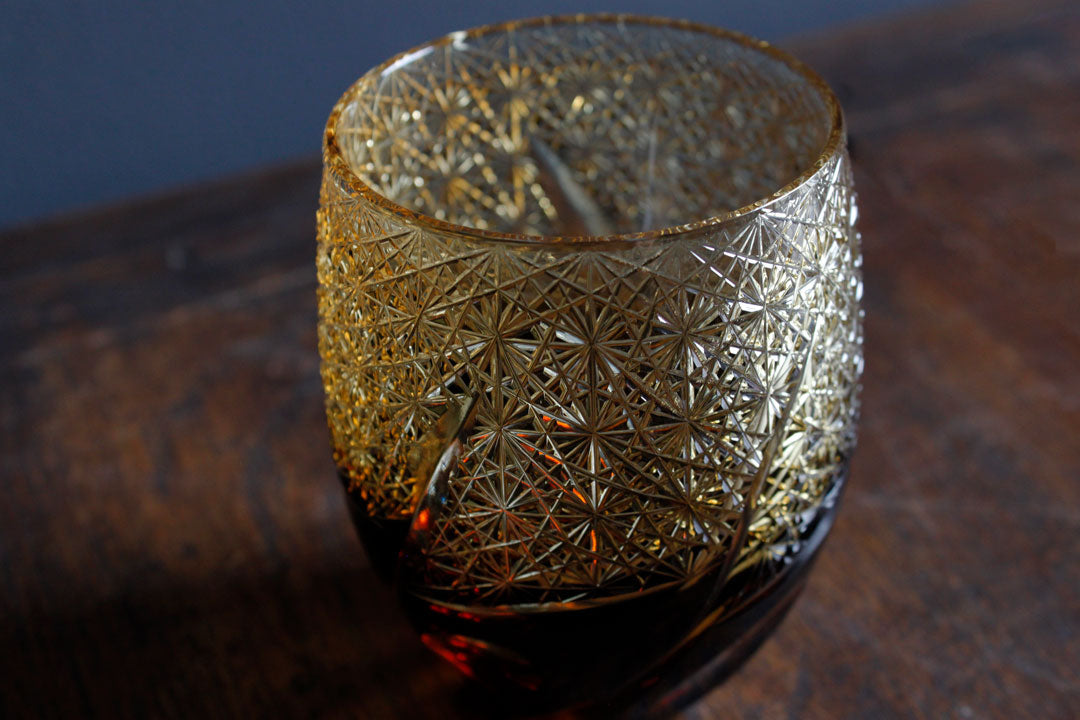 深川硝子工芸 漁火 タンブラー 黒琥珀 image 2