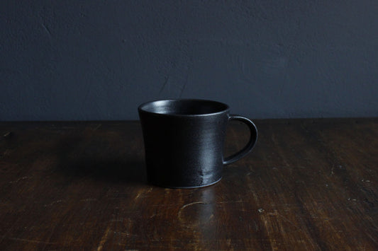 【築地 祥郎】黒釉マグカップ